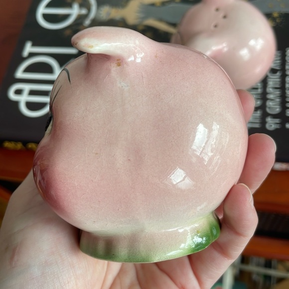VINTAGE PINK PIG PIGGY HEADS FIGURAL S&P SHAKERS - Picture 10 of 11